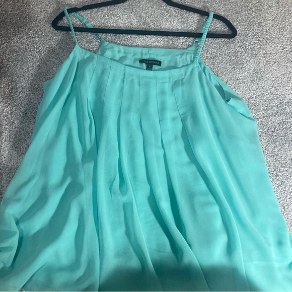 Lane Bryant Green A-Line Tank Top Resort Wear - Picture 4 of 4